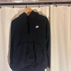 Nike Men's Hoodie in Black with White Logo